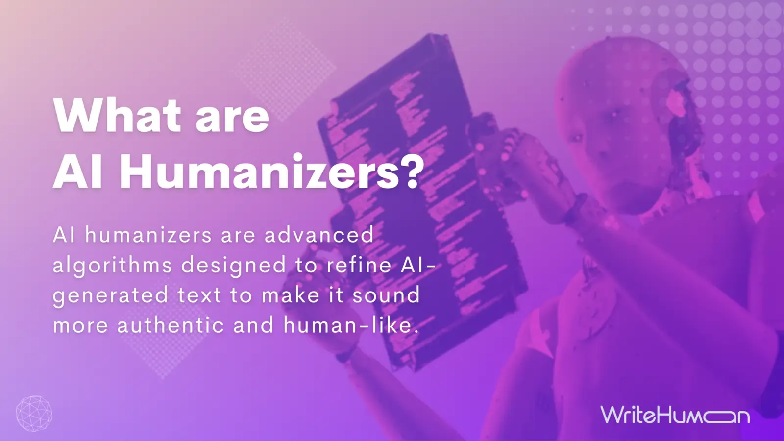 What are AI humanizers graphic.